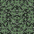 Dark Intricate Camouflage Seamless Pattern