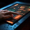 Digital art of touchscreen interface