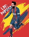 Digital Art of worlds best footballer Lionel Messi