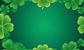 digital artwork by AI showcasing the festive spirit of St. Patrick's Day. AI illustration. Extra wide banner. Copy