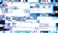 generated using AI.A digital artwork featuring a chaotic assemblage of colorful rectangular blocks arranged in a pixelated pattern Royalty Free Stock Photo