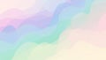 Digital artwork featuring soft undulating waves of pastel colors Royalty Free Stock Photo