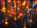 Abstract Encryption Keys Dance Surreal Digital Artistic Background Concept