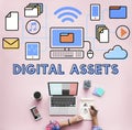 Digital Assets Accessible Unlock Information Concept Royalty Free Stock Photo