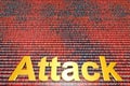 Digital Attack and Cyberwar Royalty Free Stock Photo