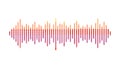 Digital Audio Equalizer: Abstract Sound Wave Visualizer, vector design Generative AI Royalty Free Stock Photo