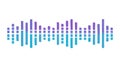 Digital Audio Equalizer Bars, Sound Spectrum Music Visualizer, vector design Generative AI Royalty Free Stock Photo