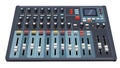 Professional Audio Mixing Console with Faders and Knobs Royalty Free Stock Photo