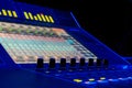 Professional Digital Audio Mixing Desk Display