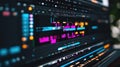 Digital Audio Video Editing Software Interface Royalty Free Stock Photo
