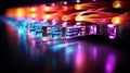 Digital Backbone Fiber Optic Internet Powering Seamless Connections in the World of Big Database Servers. created with Generative