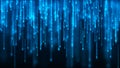 Digital background. Big data. Hacker concept. Abstract matrix. Computer generated many numbers. 3d rendering Royalty Free Stock Photo