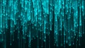 Digital background. Big data. Hacker concept. Abstract matrix. Computer generated many numbers. 3d rendering Royalty Free Stock Photo