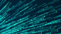 Digital background. Big data. Hacker concept. Abstract matrix. Computer generated many numbers. 3d rendering Royalty Free Stock Photo