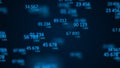 Digital background. Binary computer code. Information code. 3d rendering Royalty Free Stock Photo