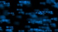 Digital background. Binary computer code. Information code. 3d rendering Royalty Free Stock Photo