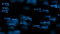 Digital background. Binary computer code. Information code. 3d rendering Royalty Free Stock Photo