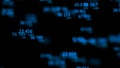 Digital background. Binary computer code. Information code. 3d rendering Royalty Free Stock Photo
