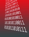 Digital background of binary numbers Royalty Free Stock Photo