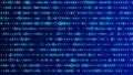 Digital background blue matrix. Matrix background. Binary computer code. Hacker coding concept. 3D rendering Royalty Free Stock Photo