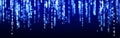 Digital background blue matrix. Coding or hacking concept. Flow of random numbers. 3D rendering Royalty Free Stock Photo