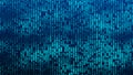 Digital background blue matrix. Matrix background. Binary computer code. Hacker coding concept. 3D rendering Royalty Free Stock Photo