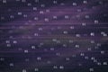 Digital background, with code numbers against the background of an abstract starry sky. Technologies Royalty Free Stock Photo