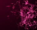 Digital background with geometric particles