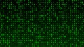 Digital background green matrix. Matrix background. Binary computer code. Hacker coding concept. 3D rendering Royalty Free Stock Photo
