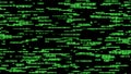 Digital background green matrix. Binary computer code. Hacker concept. 3d rendering Royalty Free Stock Photo