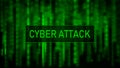 Digital background green matrix. Binary computer code. Vector Illustration. Computer screen error templates Royalty Free Stock Photo