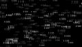 Digital background matrix. Binary code. Hacker concept. Digits on screen. Digital code number. 3D rendering Royalty Free Stock Photo