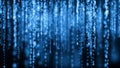 Digital background blue matrix. Binary computer code. Hacker concept. 3d rendering Royalty Free Stock Photo