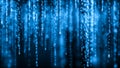 Digital background blue matrix. Binary computer code. Hacker concept. 3d rendering Royalty Free Stock Photo
