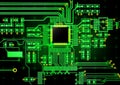 DIGITAL BACKGROUND NEON GLOW circuit board