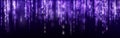 Digital background purple matrix. Coding or hacking concept. Flow of random numbers. 3D rendering. Royalty Free Stock Photo