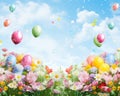 Digital Backgrounds for Easter and Spring.