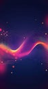 Digital backgrounds featuring futuristic light waves for technology wallpaper and AI visualization Royalty Free Stock Photo