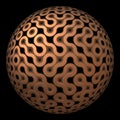 Digital ball with labyrinth surface