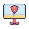 Digital banking Isolated Vector icon which can easily modify or edit Royalty Free Stock Photo
