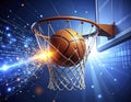 Digital Basketball Score A Glimpse into the Future of Sports Technology and Data Analysis Royalty Free Stock Photo