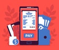 Digital bill mobile payment