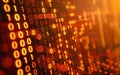 Digital binary code background with numbers,data technology or computer engineering concepts Royalty Free Stock Photo