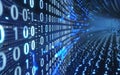 Digital binary code background with numbers,data technology or computer engineering concepts Royalty Free Stock Photo