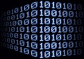 Blue Digital Binary Code Background Royalty Free Stock Photo