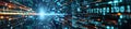 Digital binary code and data streams in motion Royalty Free Stock Photo