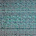 1248 Digital Binary Code: A futuristic and high-tech background featuring digital binary code in matrix-like patterns and futuri Royalty Free Stock Photo