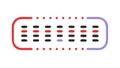 Digital binary code icon, circuit board technology, vector design Generative AI Royalty Free Stock Photo