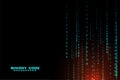 digital binary code matrix pattern background design Royalty Free Stock Photo