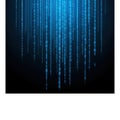 Digital binary code rain isolated on white background Royalty Free Stock Photo